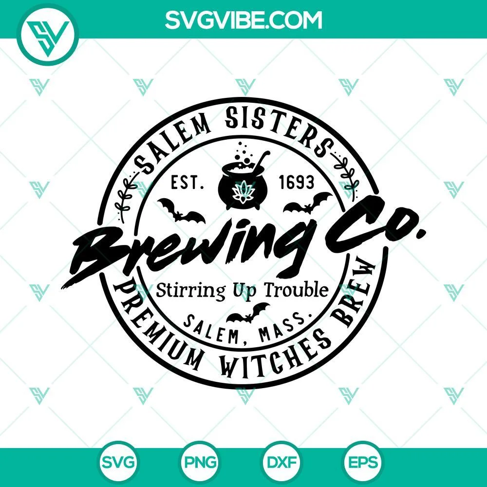 Halloween, SVG Files, Salem Sisters Brewing Co SVG Images, Hocus Pocus SVG 1