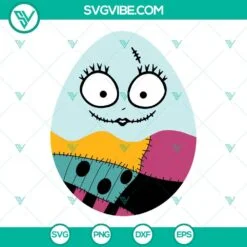 Easter, SVG Files, Sally Easter Egg SVG File, Nightmare Before Christmas Happy 2