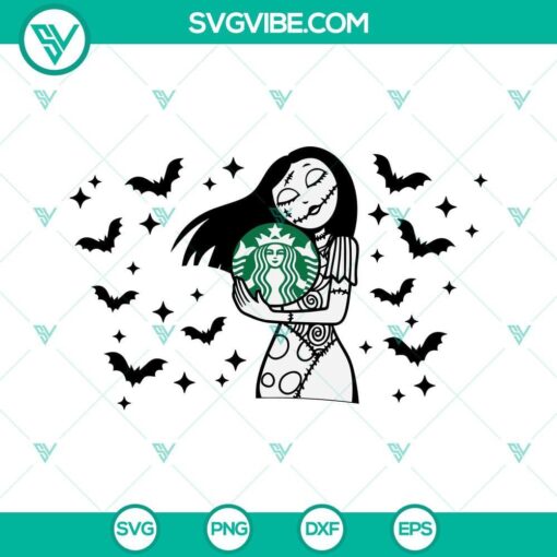 sally full wrap starbucks cup svg halloween starbucks svg sally starbucks svg 7 mockup