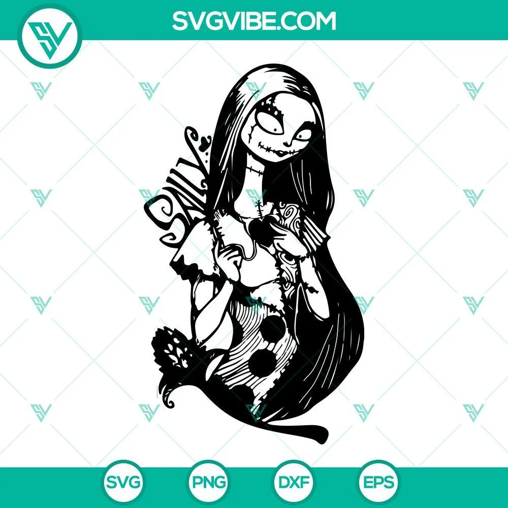 Halloween, SVG Files, Sally SVG Download PNG DXF EPS Cricut Silhouette sally  1