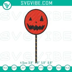 Sam Lollipop Trick 'R Treat Horror Machine embroidery files for Halloween theme, ideal for digital crafting and spooky projects.