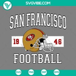 Football, Sports, SVG Files, San Francisco 1946 Football SVG Image, 49ers 14