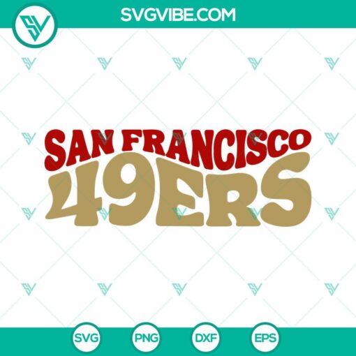 san francisco 49ers football svg png dxf eps cut files 3 mockup