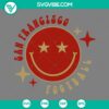 San Francisco 49ers football smiley face SVG download with 49ers logos and images, perfect for fans.