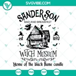 Halloween, SVG Files, Sanderson Bed And Breakfast SVG Image, Witch Museum SVG 2