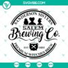 Sanderson Sisters Salem Brewing Co SVG design inspired by Hocus Pocus. Perfect for Halloween crafts and decorating projects.