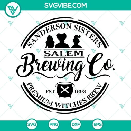 sanderson sisters salem brewing co svg hocus pocus svg halloween svg silhouette cricut cut files 4 mockup