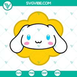 Cartoons, SVG Files, Sanrio Characters Face Flower SVG File Bundle, Hello Kitty 7