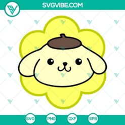 sanrio characters face flower svg bundle hello kitty svg cappuccino svg my melody svg kuromi svg sanrio cartoon svg png dxf eps 3 mockup