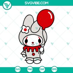 Sanrio Halloween SVG Images, Sanrio Horror Movie Characters SVG Files, Hello 6