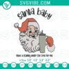 Santa Baby Stanley Cup embroidery design for Christmas tumbler featuring festive holiday theme, perfect for craft projects.