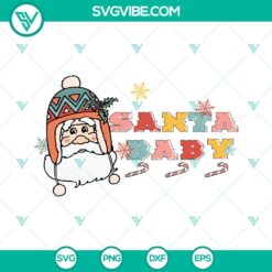 Christmas, SVG Files, Hippie Santa SVG Image, Christmas Retro Santa Claus SVG 4