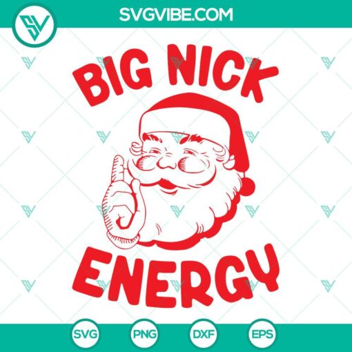 santa claus big nick energy svg png dxf eps cricut silhouette vector clipart 9 mockup