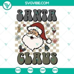 Christmas, SVG Files, Santa Claus SVG Files, Vintage Santa Claus SVG Download, 3