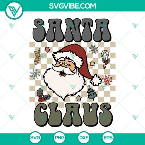 santa claus svg vintage santa claus svg santa retro christmas svg 2 mockup