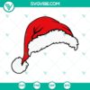 Santa hat SVG file for Christmas, featuring Santa Claus hat design. Perfect holiday SVG image.