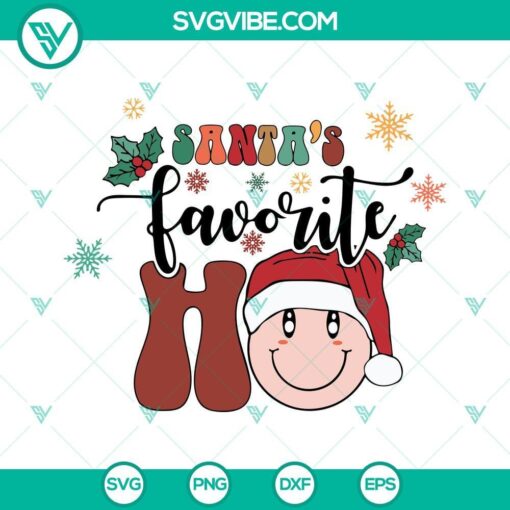 santa s favorite ho svg christmas ho ho ho svg santa happy face christmas svg 6 mockup