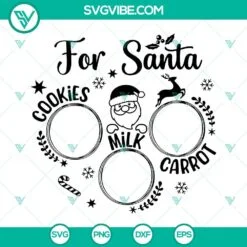 Christmas, SVG Files, Dear Santa Cookie Tray SVG Download, Dear Santa Tray SVG 4