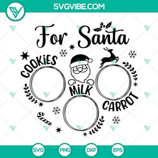 santa tray svg milk and cookies for santa svg santa cookie tray svg milk for santa svg carrot for rudolph svg 6 mockup