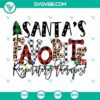 Santa's favorite respiratory therapist Christmas SVG images with PNG, DXF, and EPS formats for holiday crafts.