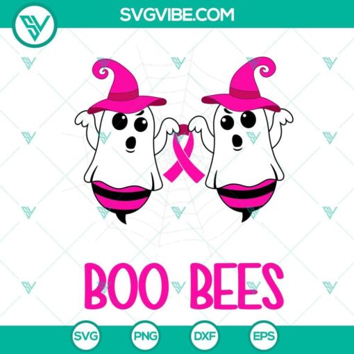 save the boo bees breast cancer awareness svg png dxf eps cricut 1 mockup