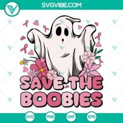 Cancer, Halloween, SVG Files, Save The Boobies SVG Images, Halloween Boo Ghost 10