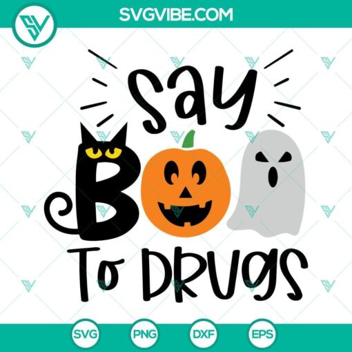 say boo to drugs svg halloween red ribbon week svg halloween svg funny red ribbon week svg 7 mockup