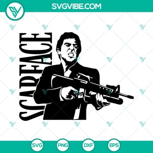 scarface svg tony montana svg png dxf eps files 9 mockup