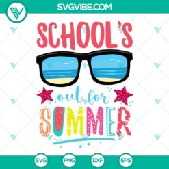 School, SVG Files, School’s Out For Summer SVG Images, Retro Last Day Of 3