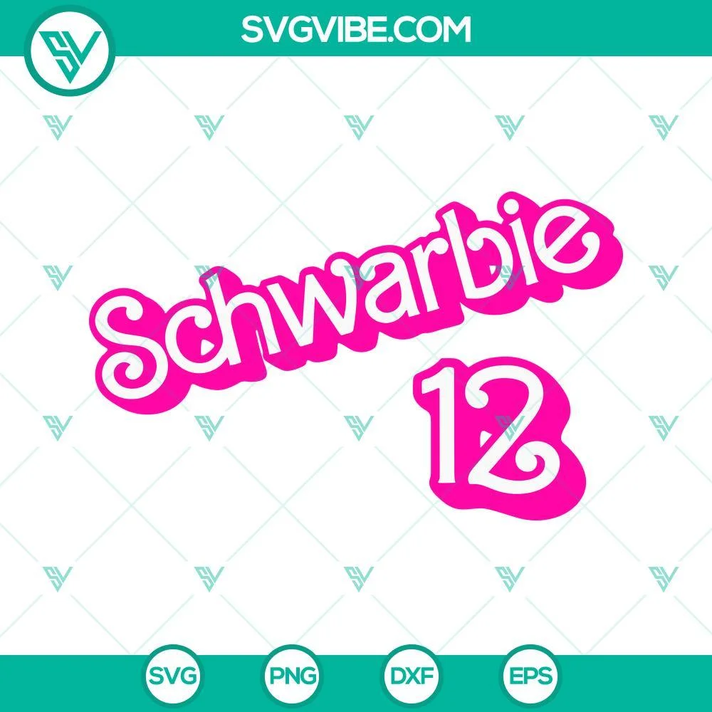 Movies, Sports, SVG Files, Schwarbie Barbie 12 SVG Download, Kyle Schwarber 1