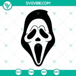 Halloween, SVG Files, Scream Face SVG Image, Ghostface SVG Download, Scary 2