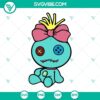 Scrump Lilo And Stitch Doll SVG design for Cricut - PNG, DXF, EPS cut files.