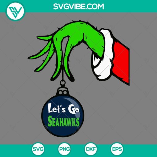 seattle seahawks grinch hand with ornament svg seattle seahawks christmas svg mockup