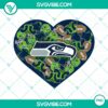 Seattle Seahawks themed heart Valentine PNG file designs for digital use. Perfect for fans and Valentine's Day projects.