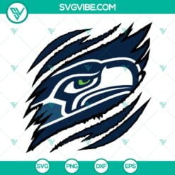 Football, Sports, SVG Files, Seattle Seahawks Ripped Claw SVG Images, Seattle 17