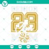 Senior 2023 Cheer Mom & Football Mom SVG bundle with 2 designs featuring trendy and spirited images for proud sports moms.