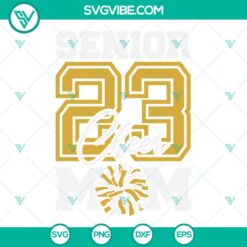 Football, School, Sports, SVG Files, Senior 2023 Cheer Mom SVG Files Bundle 2 18