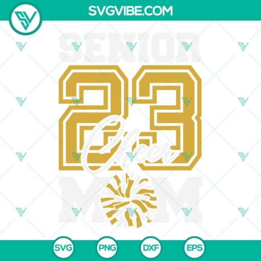 senior 2023 cheer mom svg bundle 2 design football mom svg senior 2023 cheer mom shirt svg png eps dxf cut files 7 mockup