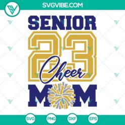 senior 2023 cheer mom svg bundle 2 design football mom svg senior 2023 cheer mom shirt svg png eps dxf cut files 8 mockup