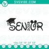 Senior 2023 Disney embroidery designs featuring Class of 2023 graduation theme. Perfect for graduation apparel.