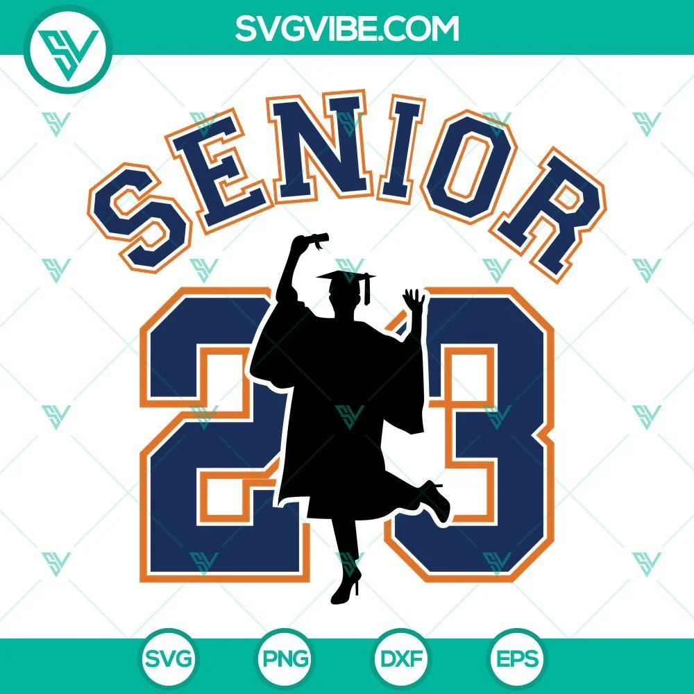 School, SVG Files, Senior 2023 SVG Image Bundle, Air Senior SVG File, Class Of 5