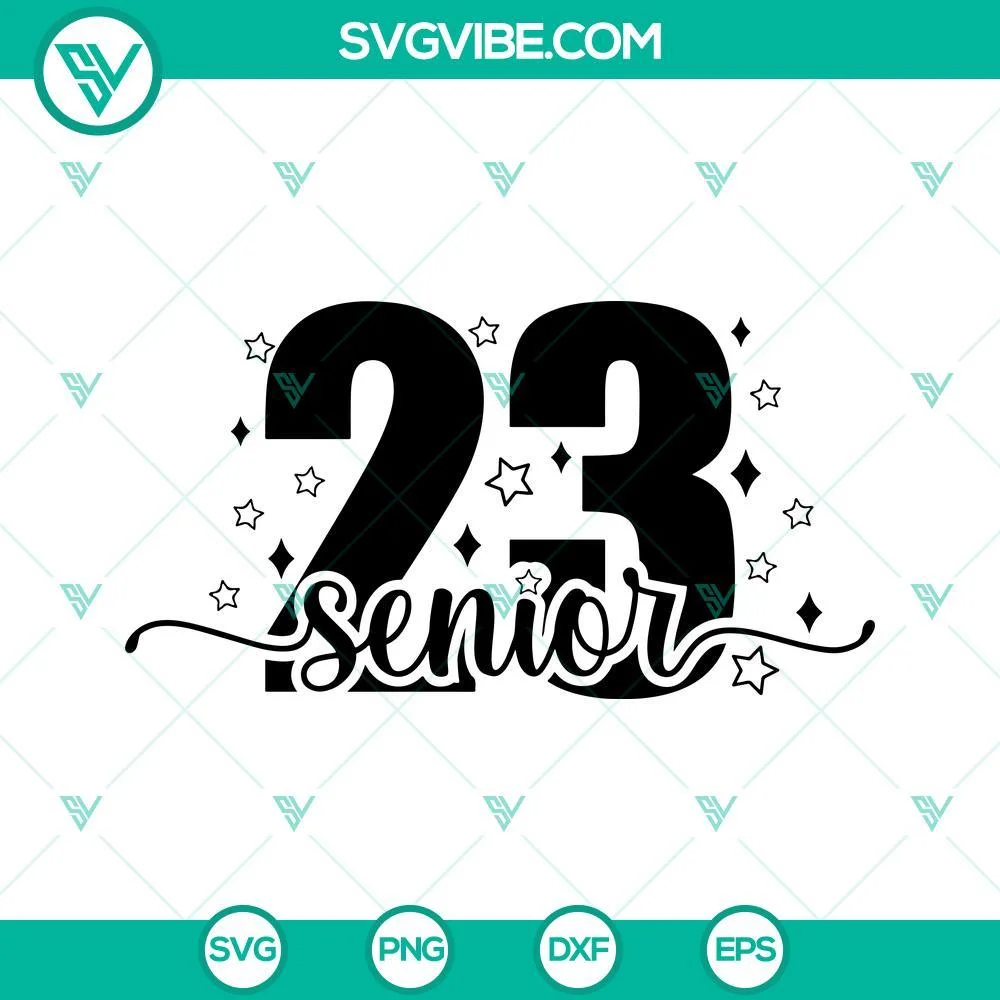 School, SVG Files, Senior 2023 SVG Images, Graduation 2023 SVG Files, Class Of 1