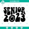 Class of 2023 senior graduation SVG files for download, featuring intricate design elements. Perfect for crafts and projects.