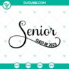 Senior Class of 2023 SVG images in DXF, EPS, and PNG formats for crafting projects.