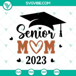 Senior Mom 2023 SVG Files Bundle, Football Senior Mom SVG File, Class Of 10