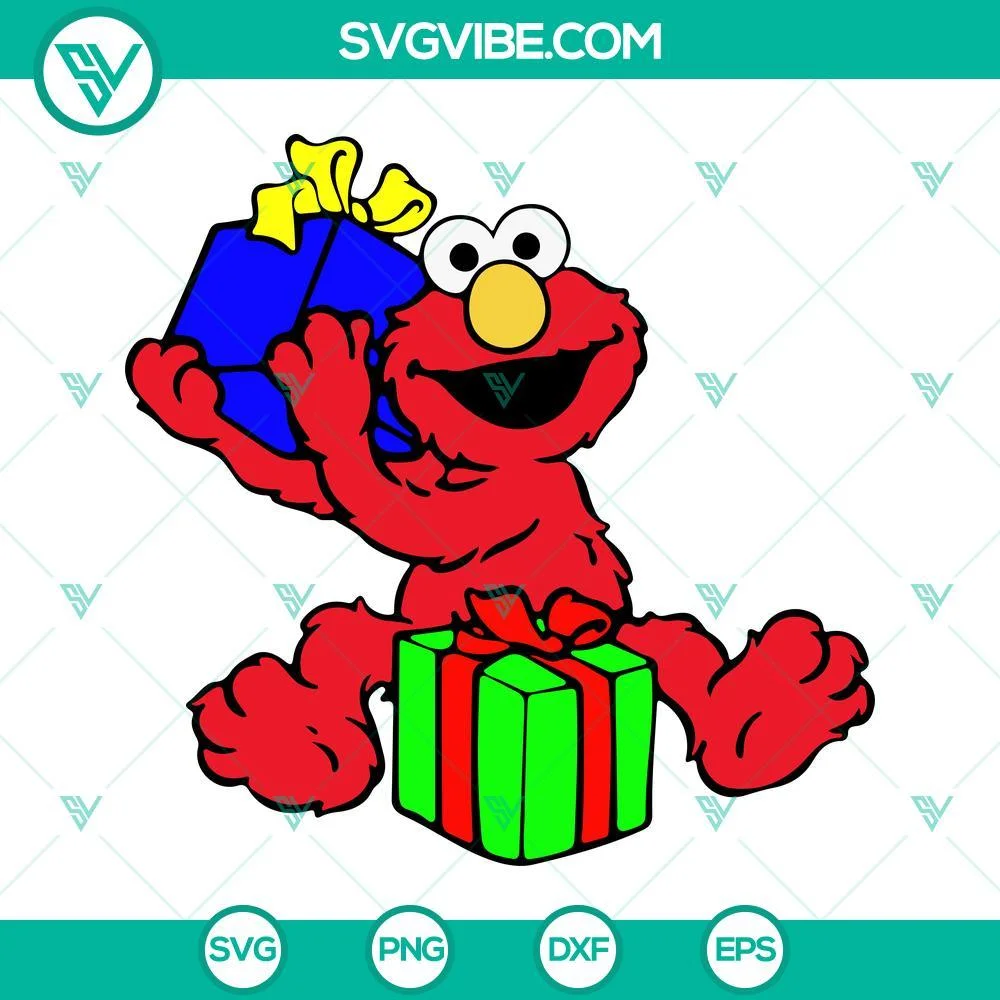 Cartoons, Christmas, SVG Files, Sesame Street Christmas SVG Files Bundle, 5