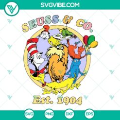 National Read Across America Day, SVG Files, Seuss And Co Est 1904 SVG Files, 23