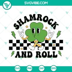 St Patrick's Day, SVG Files, Shamrock And Roll SVG Files, Rocker SVG Download, 5