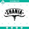 Bull skull and western girl SVG design for country music fans.