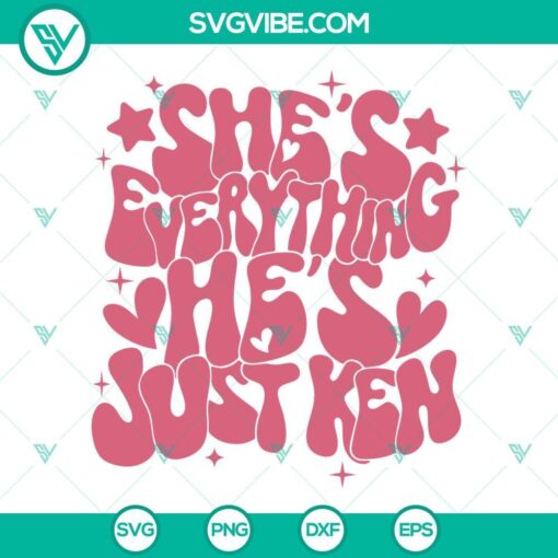 she s everything he s just ken svg barbie svg funny retro barbie quotes svg png dxf eps for shirt 10 mockup